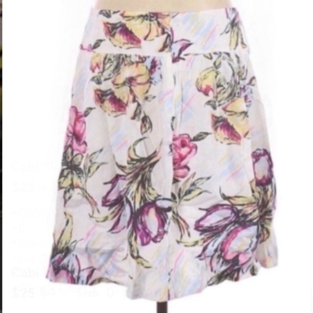 Cabi Floral A-line Skirt - Picture 8 of 8